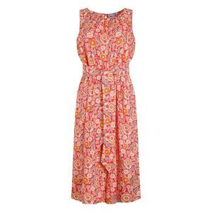 Weird Fish Womens/Ladies Nalani Abstract Eco Liva Jumpsuit / Tango Red
